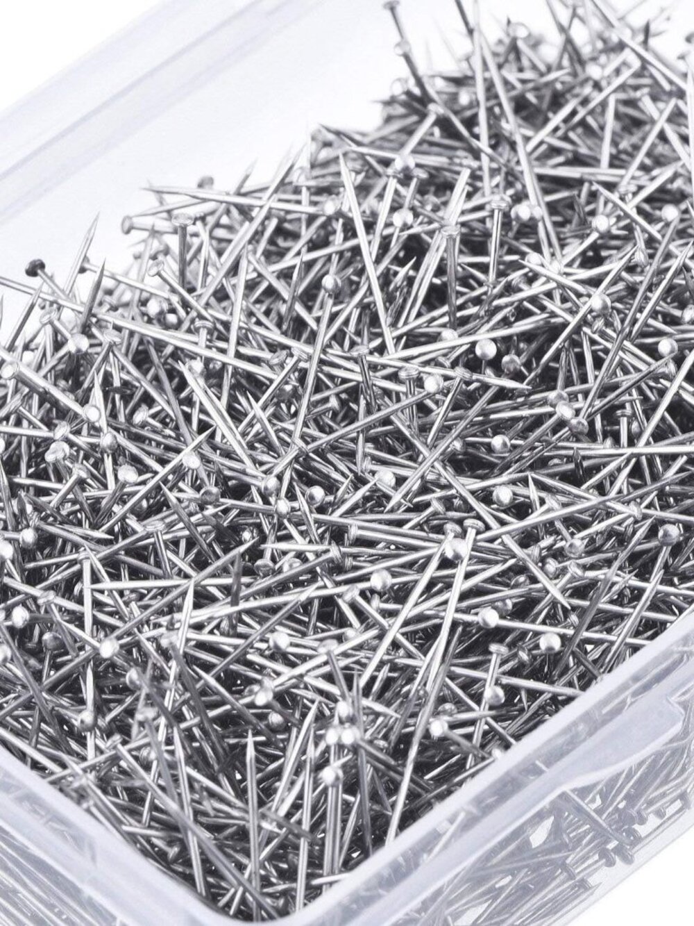 2000 Pcs Head Pins 1 Inch Straight Pin for Crafts Fine Satin Dressmaker Pins for